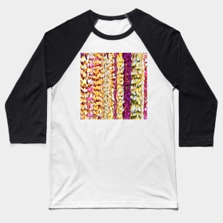 Plumeria and Bogainvillea Leis Baseball T-Shirt